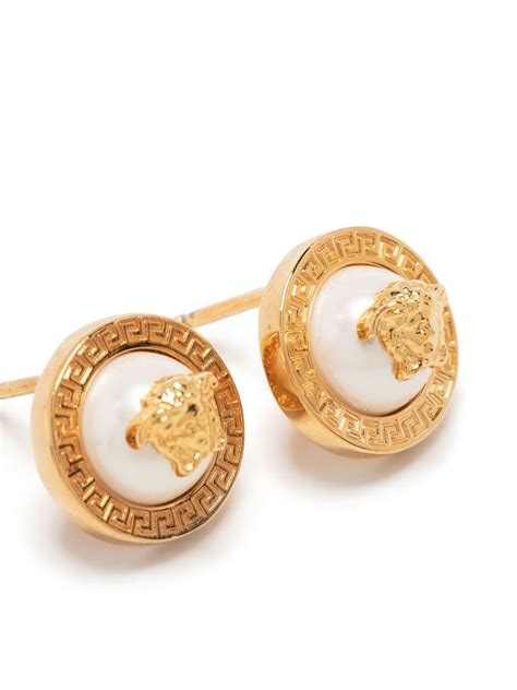 versace men studs|farfetch Versace head studs.